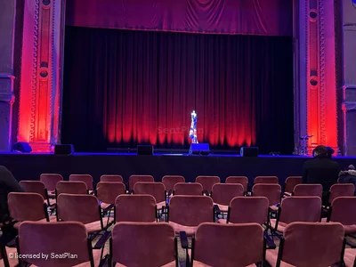 Alexandra Palace Theatre Stalls E18 view from seat photo