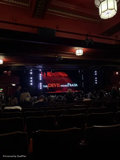 Dominion Theatre Stalls XX44 view from seat photo