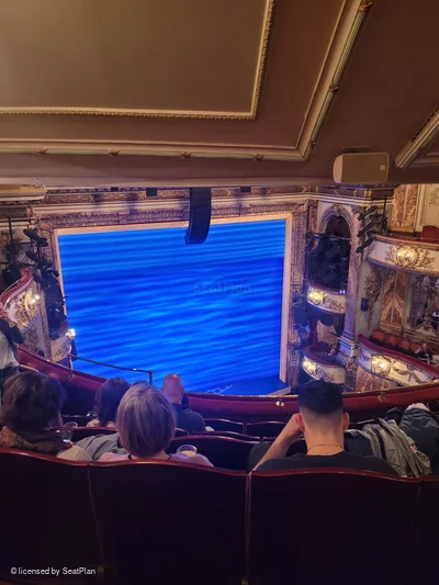 Novello Theatre Grand Circle F26 view from seat photo