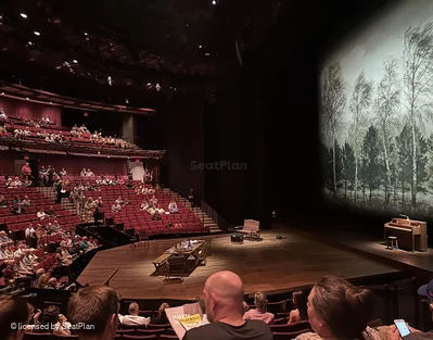Vivian Beaumont Theater Orchestra M513 view from seat photo