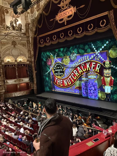 London Coliseum Dress Circle C1 view from seat photo