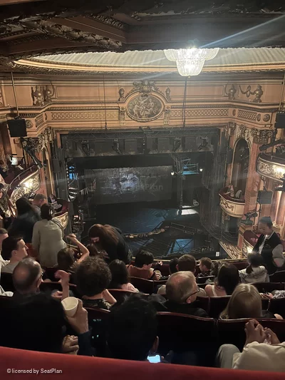Gielgud Theatre Grand Circle F18 view from seat photo
