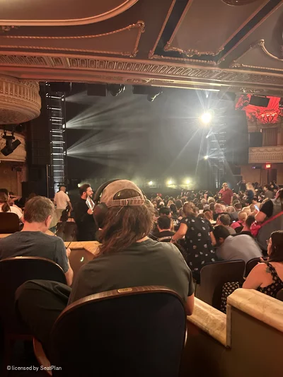 Palace Theatre Orchestra S1 view from seat photo