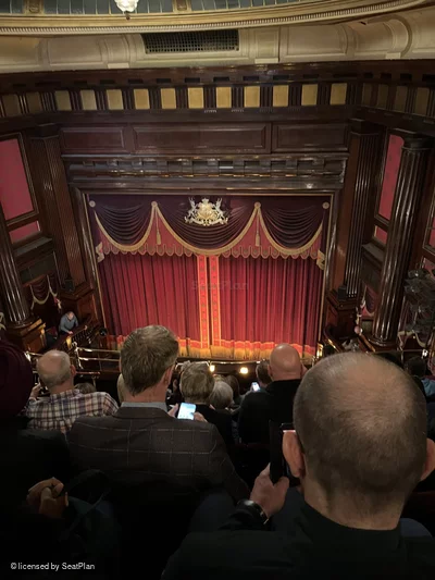 St Martin's Theatre Upper Circle H13 view from seat photo
