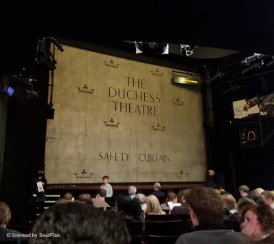 Duchess Theatre Stalls K25 view from seat photo