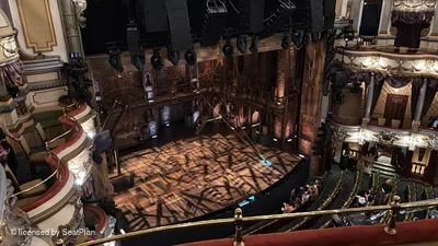 Victoria Palace Theatre Grand Circle C38 view from seat photo