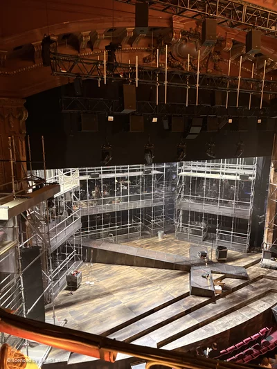 London Palladium Grand Circle A42 view from seat photo