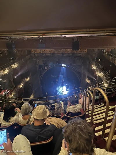 Palace Theatre Balcony H8 view from seat photo