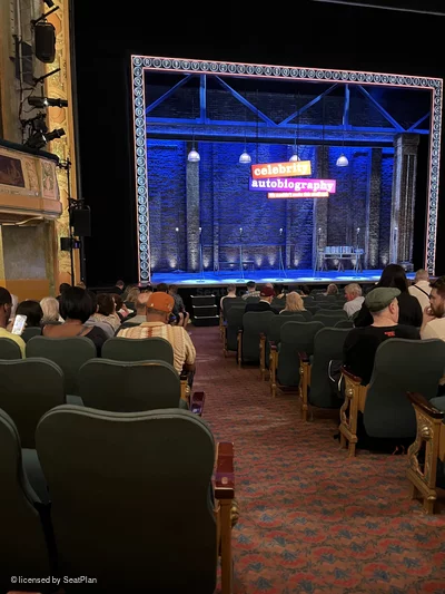 Shubert Theatre Orchestra N1 view from seat photo