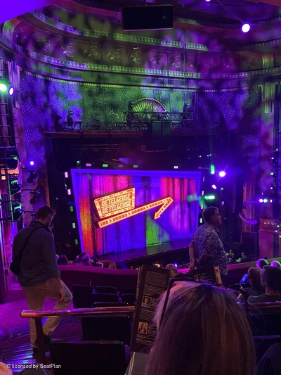 Prince Edward Theatre Dress Circle G34 view from seat photo
