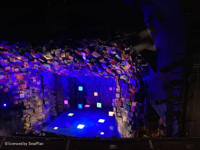 Cambridge Theatre Upper Circle D4 view from seat photo