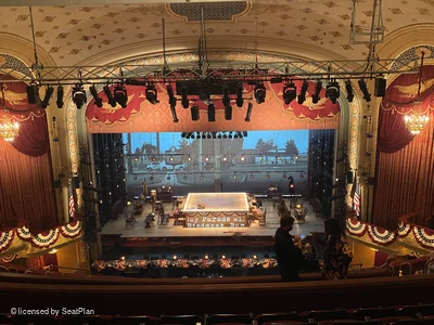 Bernard B. Jacobs Theatre Mezzanine K106 view from seat photo