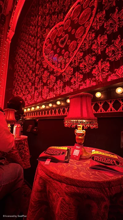 Al Hirschfeld Theatre Can Can! Table Seating Right E1 view from seat photo