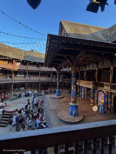 Shakespeare's Globe Theatre Middle Gallery - Bay C B4 view from seat photo