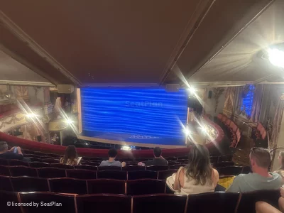 Novello Theatre Dress Circle K5 view from seat photo