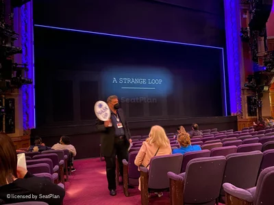 Lyceum Theatre Orchestra K1 view from seat photo