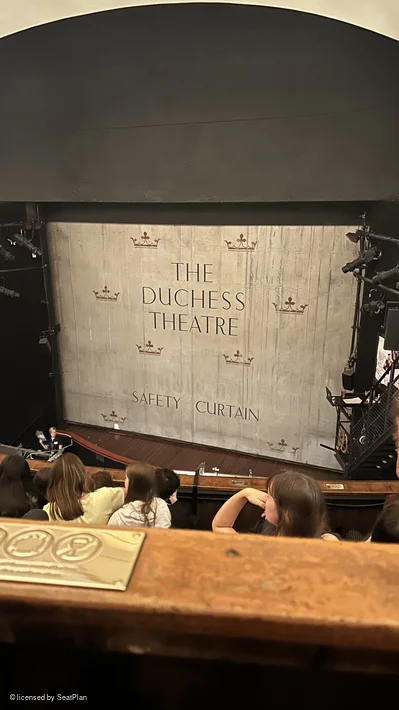Duchess Theatre Dress Circle E1 view from seat photo