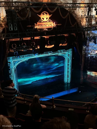 London Coliseum Balcony F47 view from seat photo