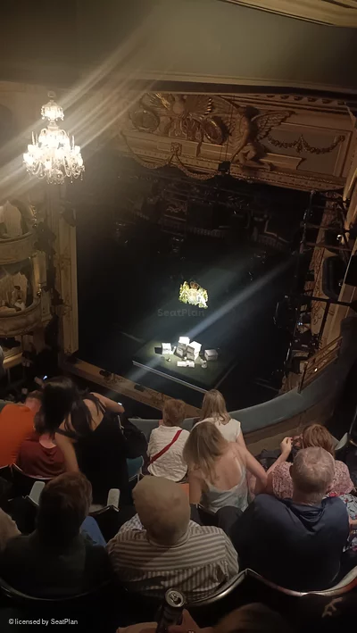 Wyndham's Theatre Grand Circle E5 view from seat photo