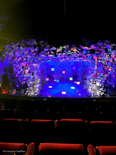 Cambridge Theatre Upper Circle F22 view from seat photo