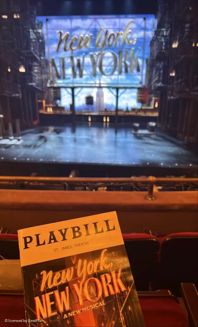 St James Theatre Mezzanine C104 view from seat photo