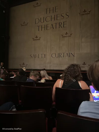 Duchess Theatre Stalls F6 view from seat photo