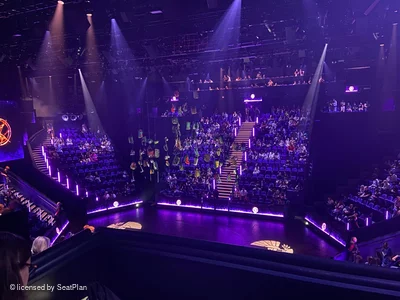 Troubadour Canary Wharf Theatre District 3 R54 view from seat photo