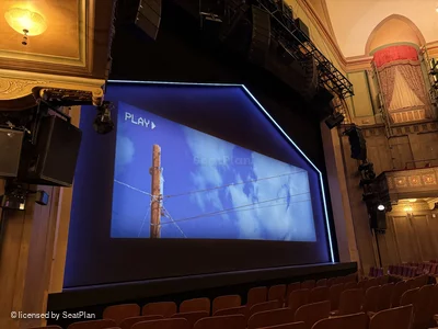 Booth Theatre Orchestra F11 view from seat photo