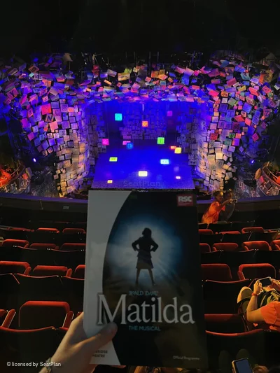 Cambridge Theatre Upper Circle F20 view from seat photo
