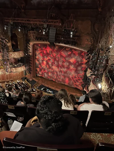 Lyceum Theatre Grand Circle E3 view from seat photo