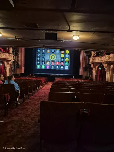 Shaftesbury Theatre Stalls X18 view from seat photo