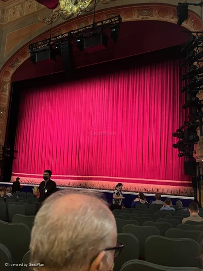 Shubert Theatre Orchestra M12 view from seat photo