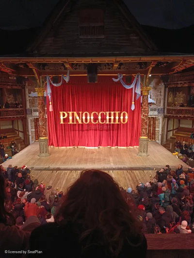 Shakespeare's Globe Theatre Middle Gallery - Bay H B30 view from seat photo