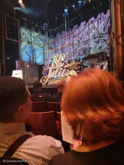 Stephen Sondheim Theatre Orchestra D8 view from seat photo