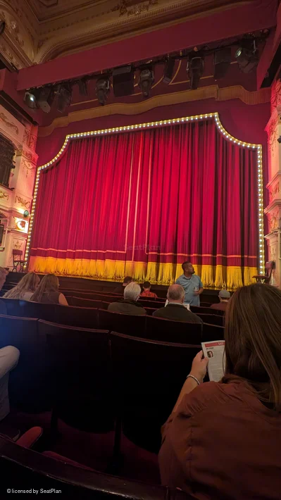 Garrick Theatre Stalls E7 view from seat photo