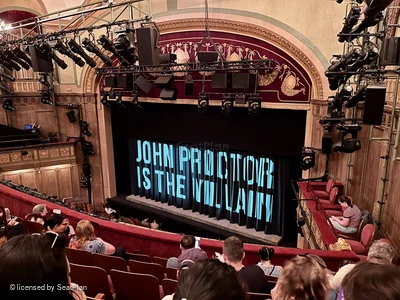 Booth Theatre Mezzanine F18 view from seat photo