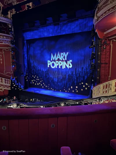 Sunderland Empire Dress Circle B6 view from seat photo