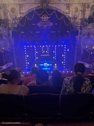 London Coliseum Upper Circle E29 view from seat photo