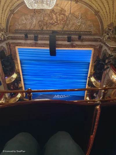 Novello Theatre Balcony B10 view from seat photo