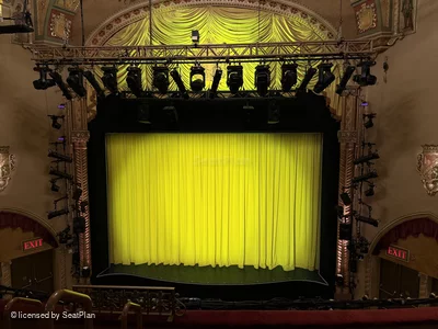 Golden Theatre Front Mezzanine D104 view from seat photo