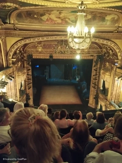 Theatre Royal Haymarket Upper Circle F16 view from seat photo