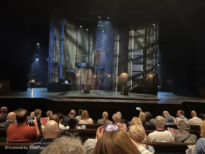 Barbican Theatre Stalls G23 view from seat photo