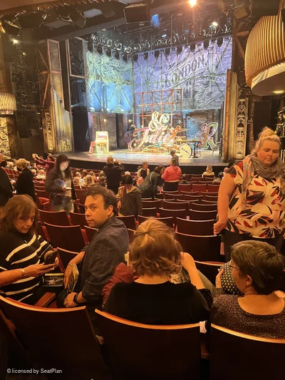 Stephen Sondheim Theatre Orchestra Q20 view from seat photo