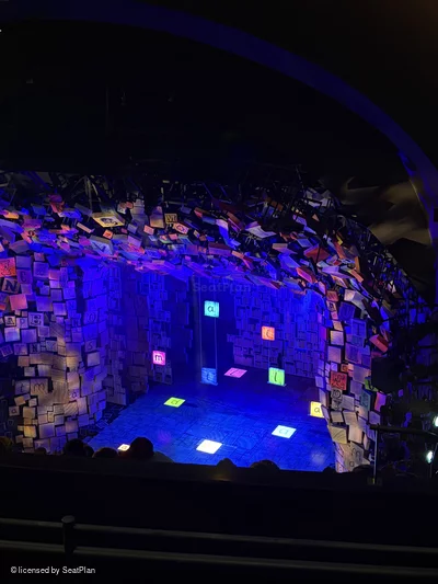 Cambridge Theatre Upper Circle J2 view from seat photo