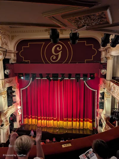 Garrick Theatre Grand Circle C10 view from seat photo