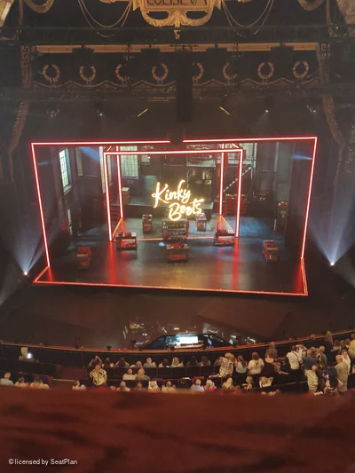 London Coliseum Balcony A26 view from seat photo