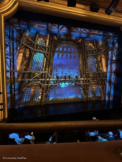 St James Theatre Mezzanine A1 view from seat photo