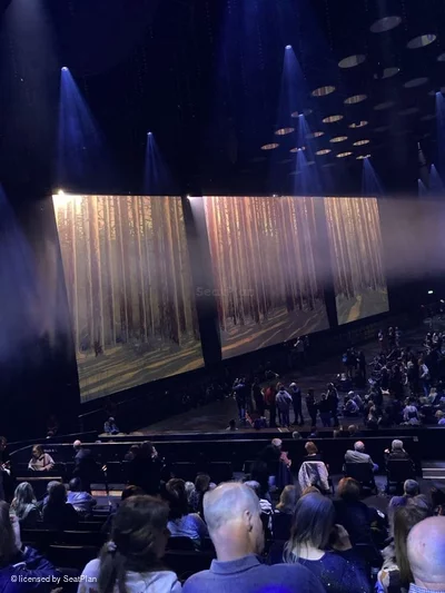 ABBA Arena Block F K12 view from seat photo