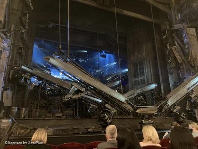 Sondheim Theatre Stalls E22 view from seat photo