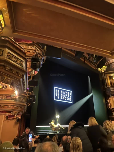 Belasco Theatre Orchestra M21 view from seat photo